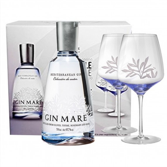 GIN MARE GLASS PACK 70 cl